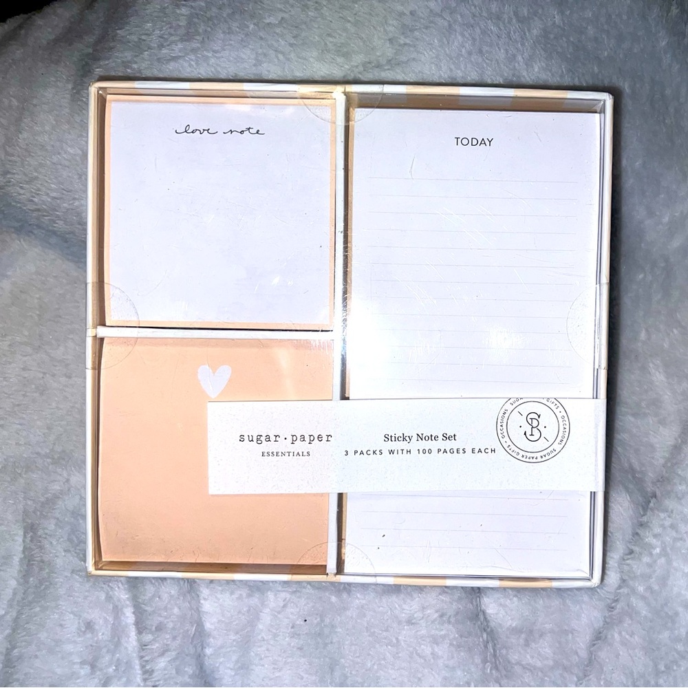 sugar paper sticky note set